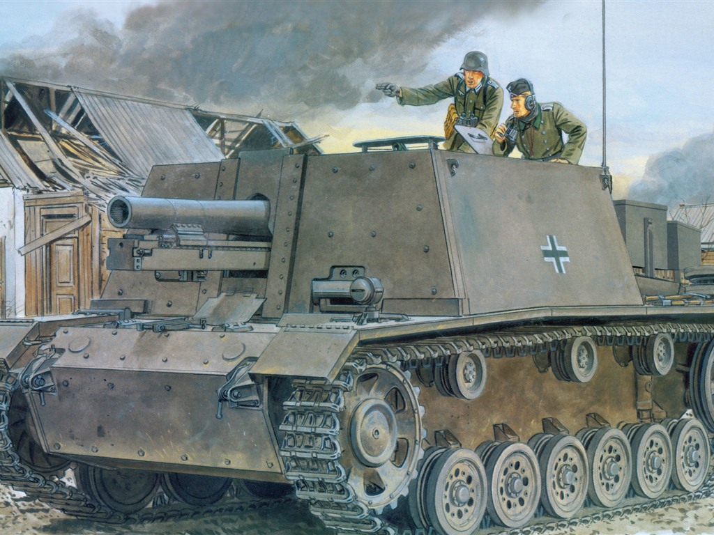 Военный танков, боевых бронированных картины HD обои #12 - 1024x768