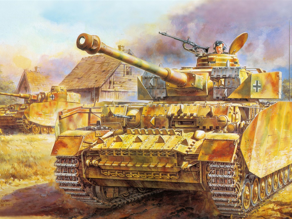 Военный танков, боевых бронированных картины HD обои #13 - 1024x768