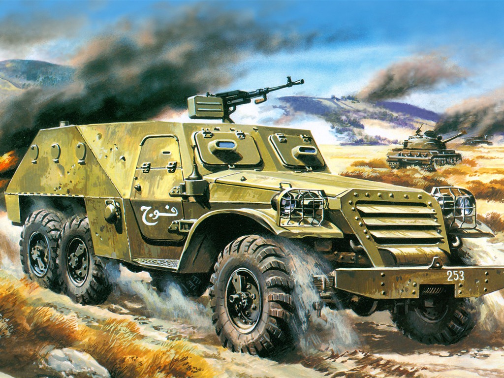 Les chars d'assaut, véhicules blindés de fonds d'écran HD de peinture #17 - 1024x768