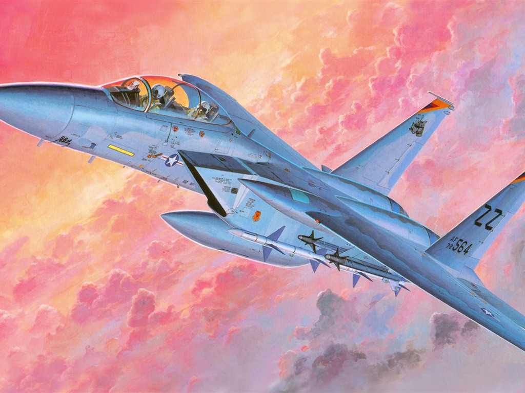 Militares vuelo de las aeronaves exquisitos pintura #15 - 1024x768