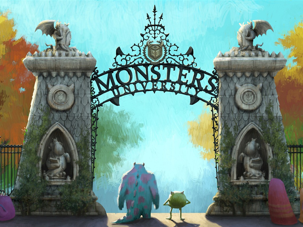 Monsters University 怪兽大学 高清壁纸1 - 1024x768