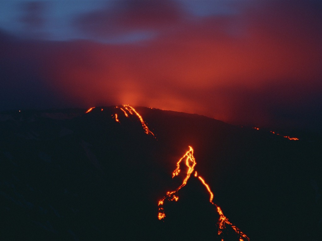 火山噴發的壯麗景觀壁紙 #5 - 1024x768