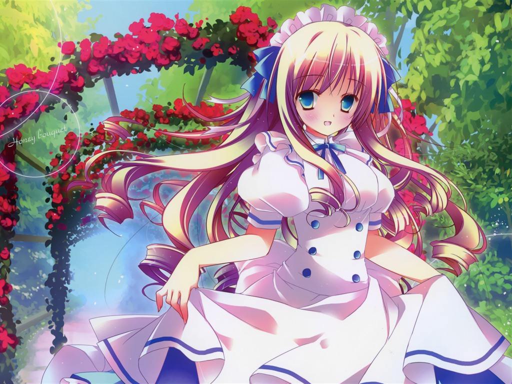 Krásné dívky anime HD Tapety na plochu (1) #4 - 1024x768