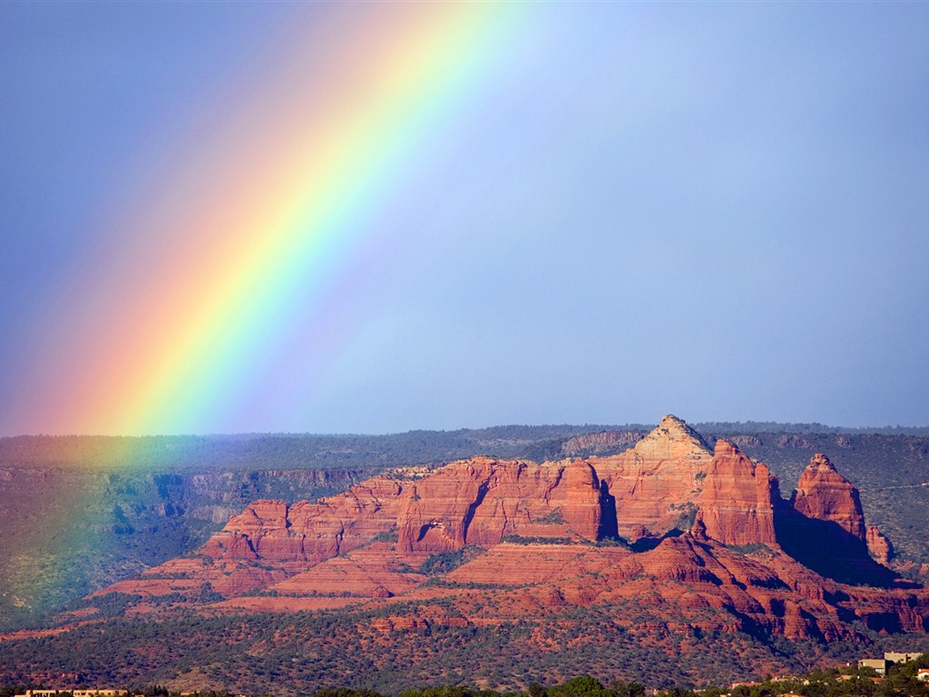 Windows 7 Wallpapers: Arco iris #4 - 1024x768