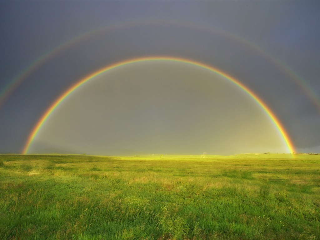 Windows 7 壁紙：彩虹 #8 - 1024x768