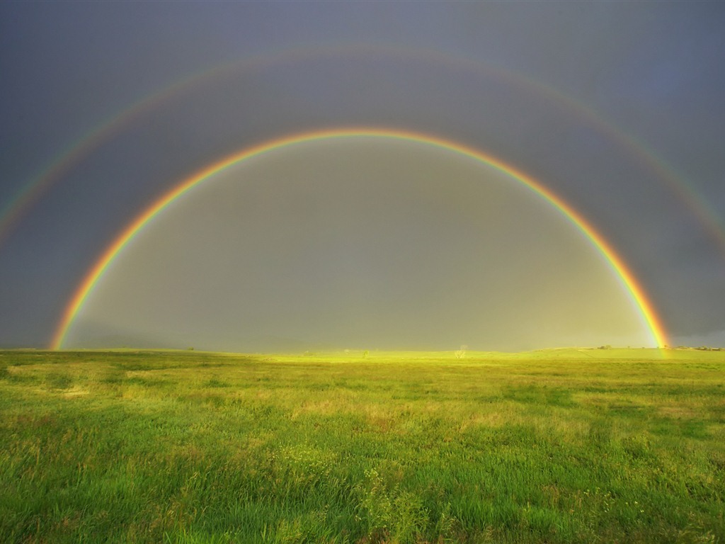 Windows 7 Wallpapers: Arco iris #8 - 1024x768