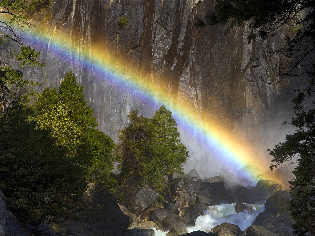 Windows 7 壁紙：彩虹 #10 - 1024x768
