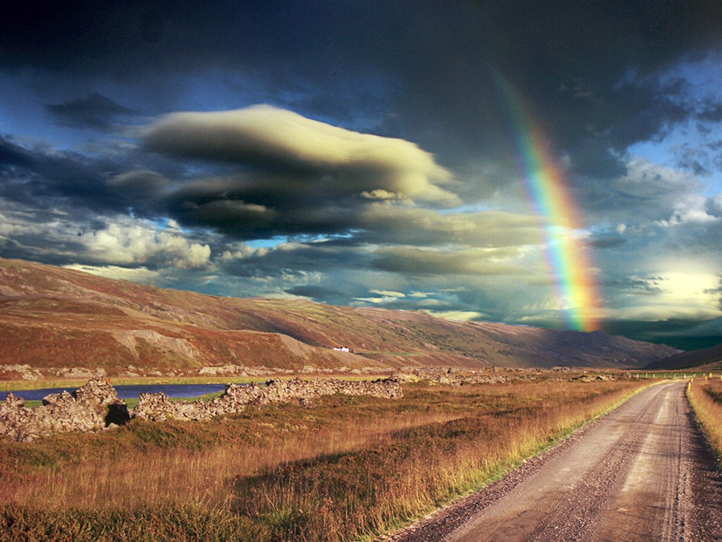 Windows 7 Wallpapers: Arco iris #15 - 1024x768