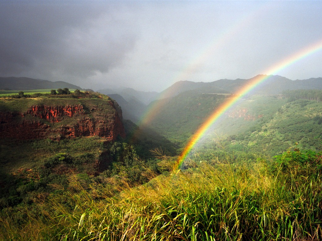 Windows 7 Wallpapers: Arco iris #17 - 1024x768