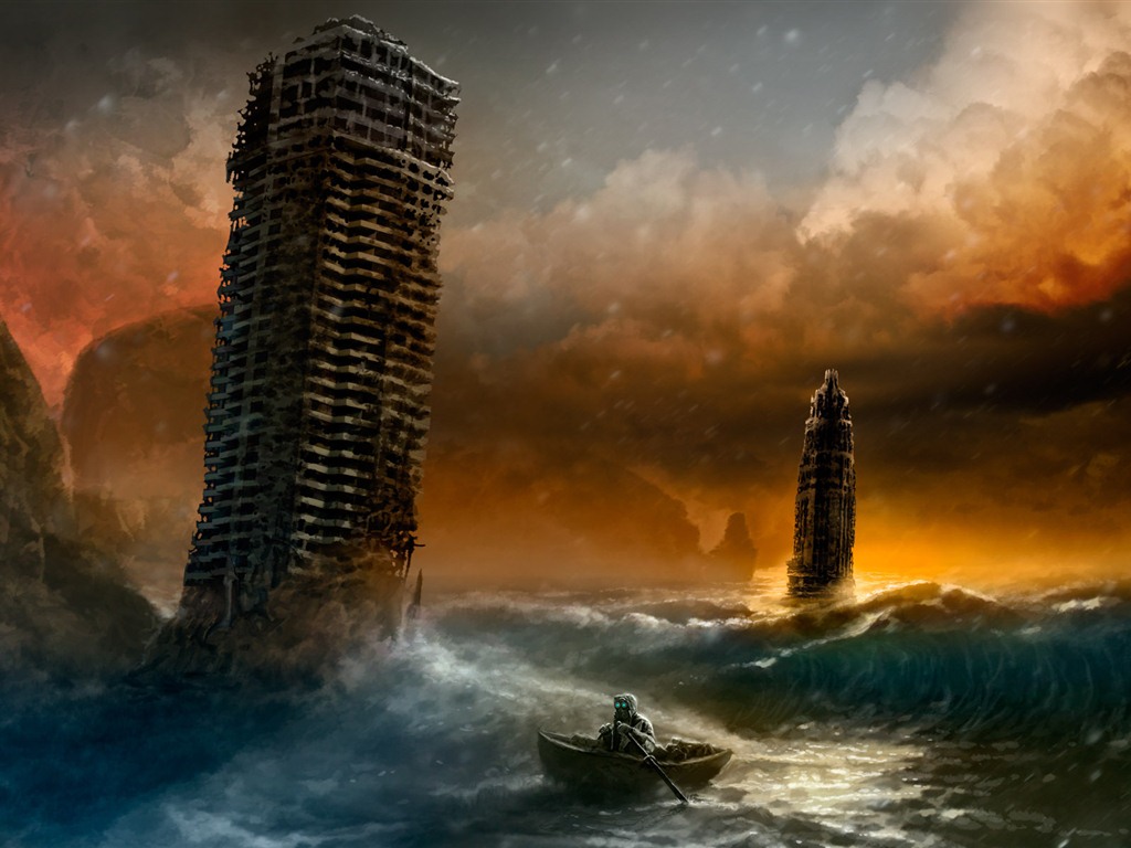 Romantically Apocalyptic 浪漫的世界末日 創意繪畫壁紙(一) #8 - 1024x768