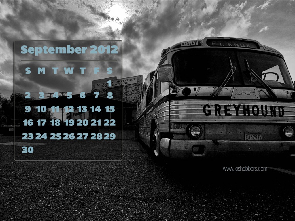 09 2012 Calendar fondo de pantalla (1) #8 - 1024x768