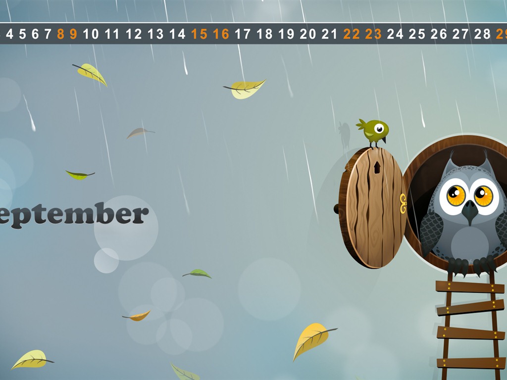 2012年9月 月曆壁紙(一) #17 - 1024x768