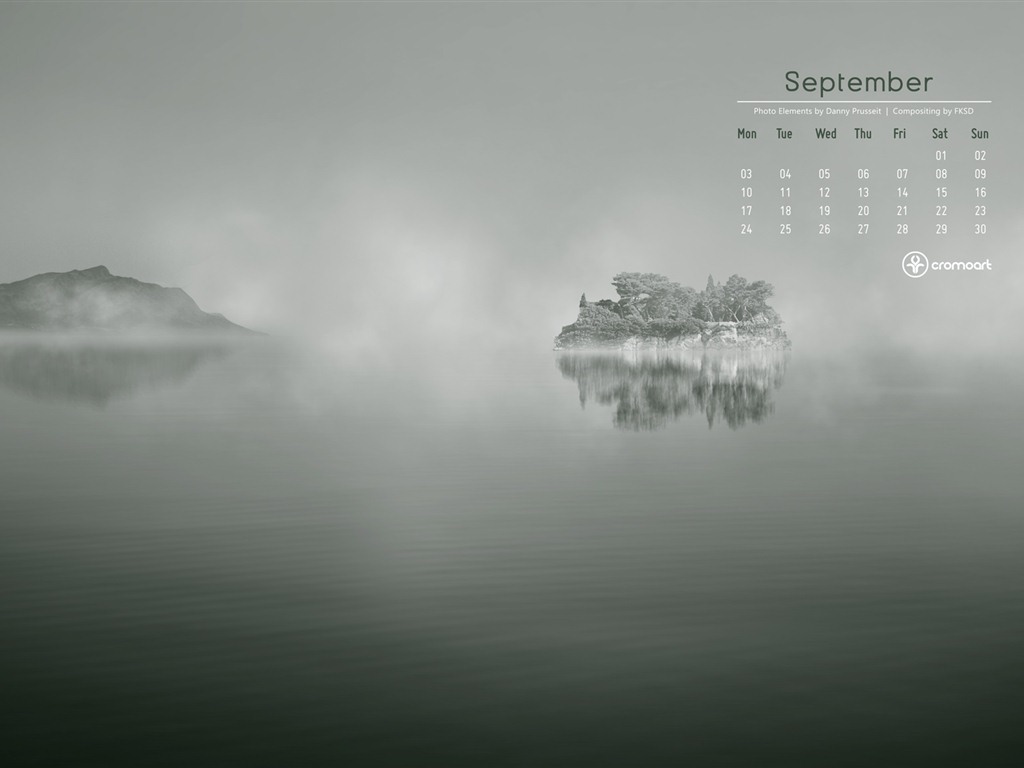 Septembre 2012 Calendrier fond d'écran (2) #20 - 1024x768