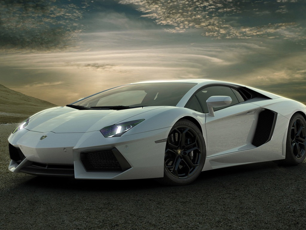 2012 Lamborghini Aventador LP700-4 蘭博基尼高清壁紙 #2 - 1024x768