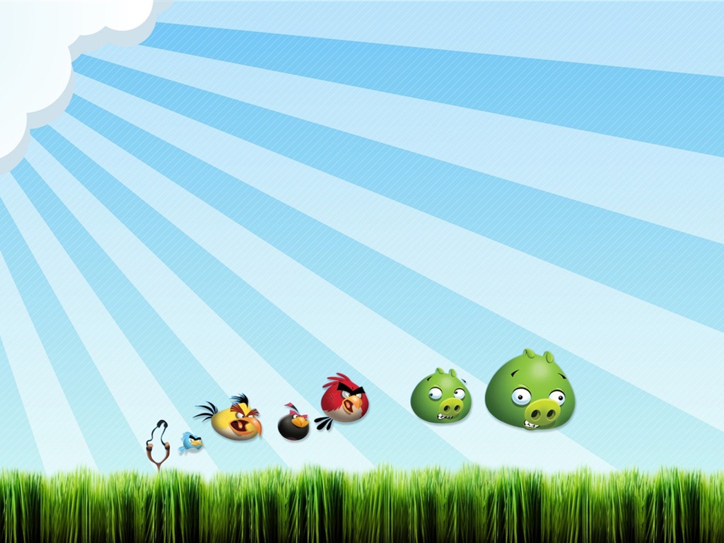 Angry Birds 憤怒的小鳥 遊戲壁紙 #4 - 1024x768