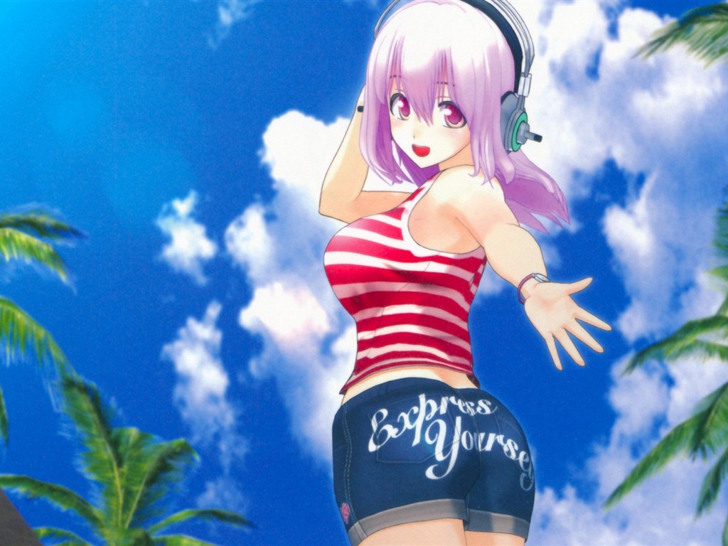 Super Sonico HD anime tapety na plochu #8 - 1024x768