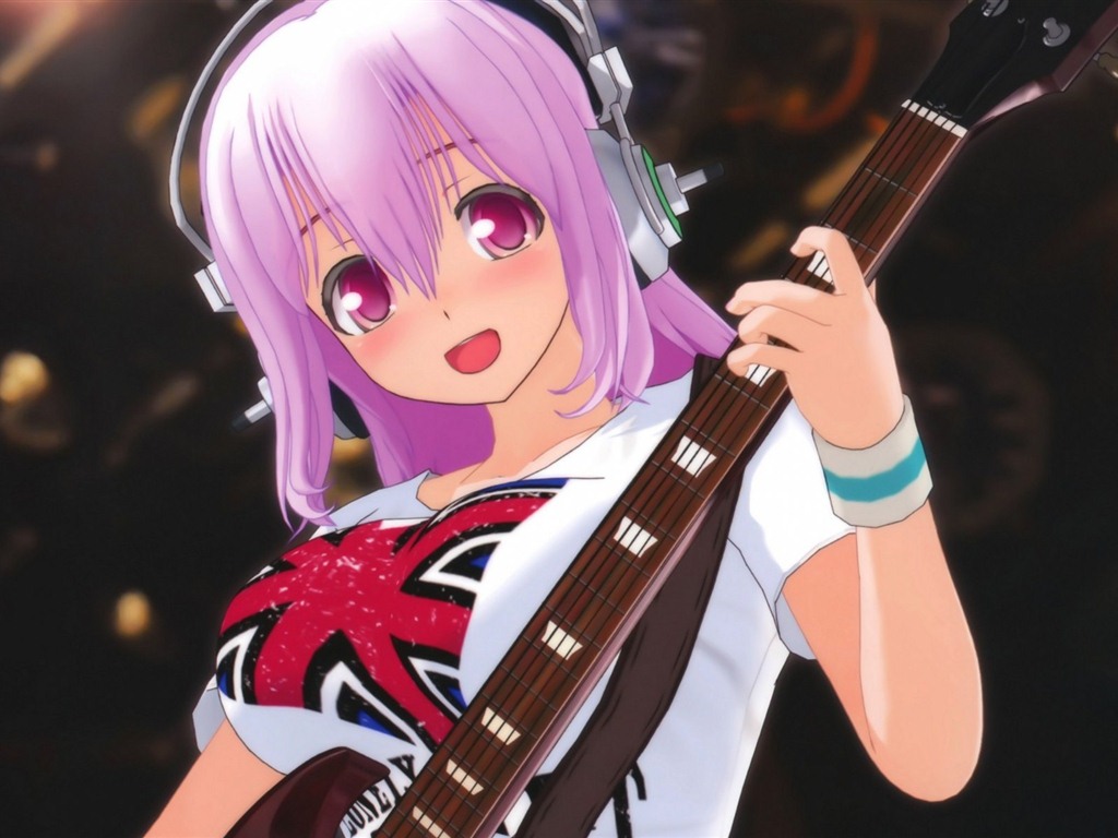 Super Sonico HD anime tapety na plochu #9 - 1024x768