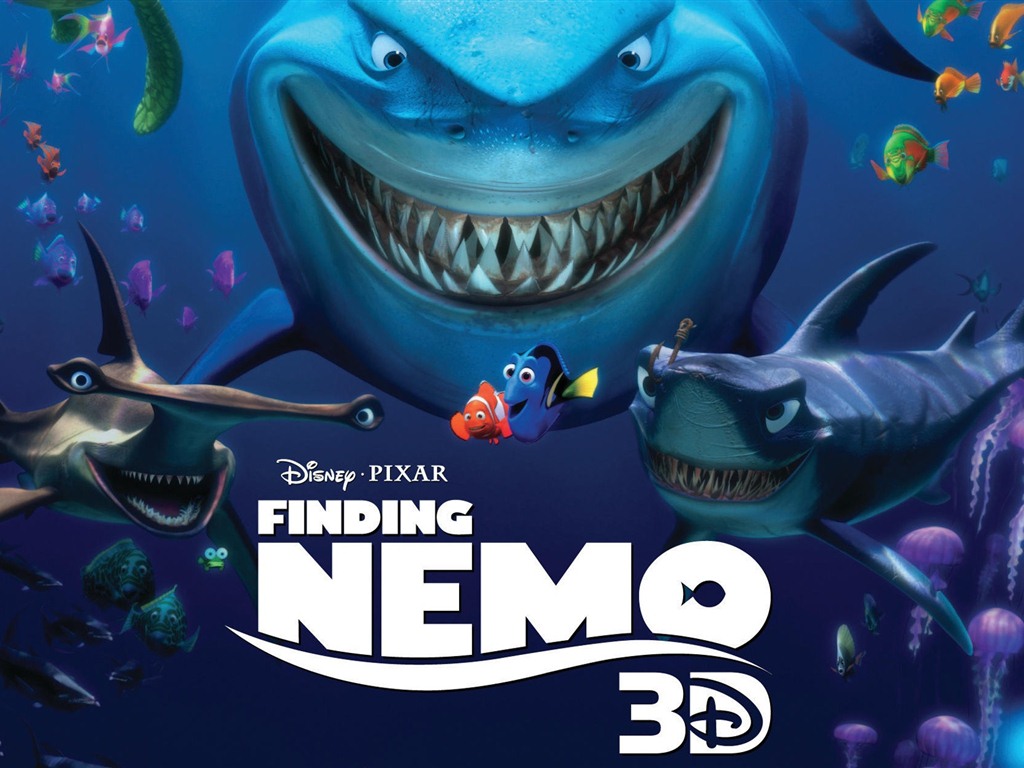 Finding Nemo 3D 海底總動員3D 2012高清壁紙 #1 - 1024x768