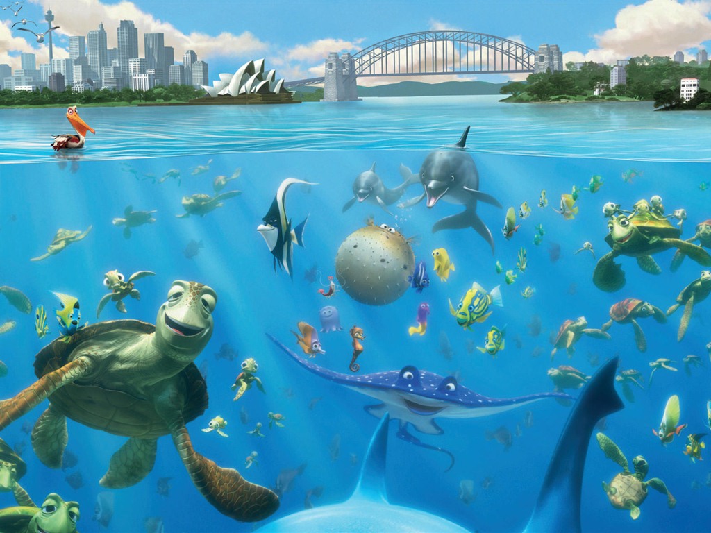 Finding Nemo 3D 海底總動員3D 2012高清壁紙 #8 - 1024x768