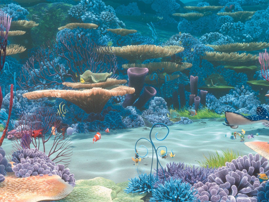 Finding Nemo 3D 海底總動員3D 2012高清壁紙 #12 - 1024x768