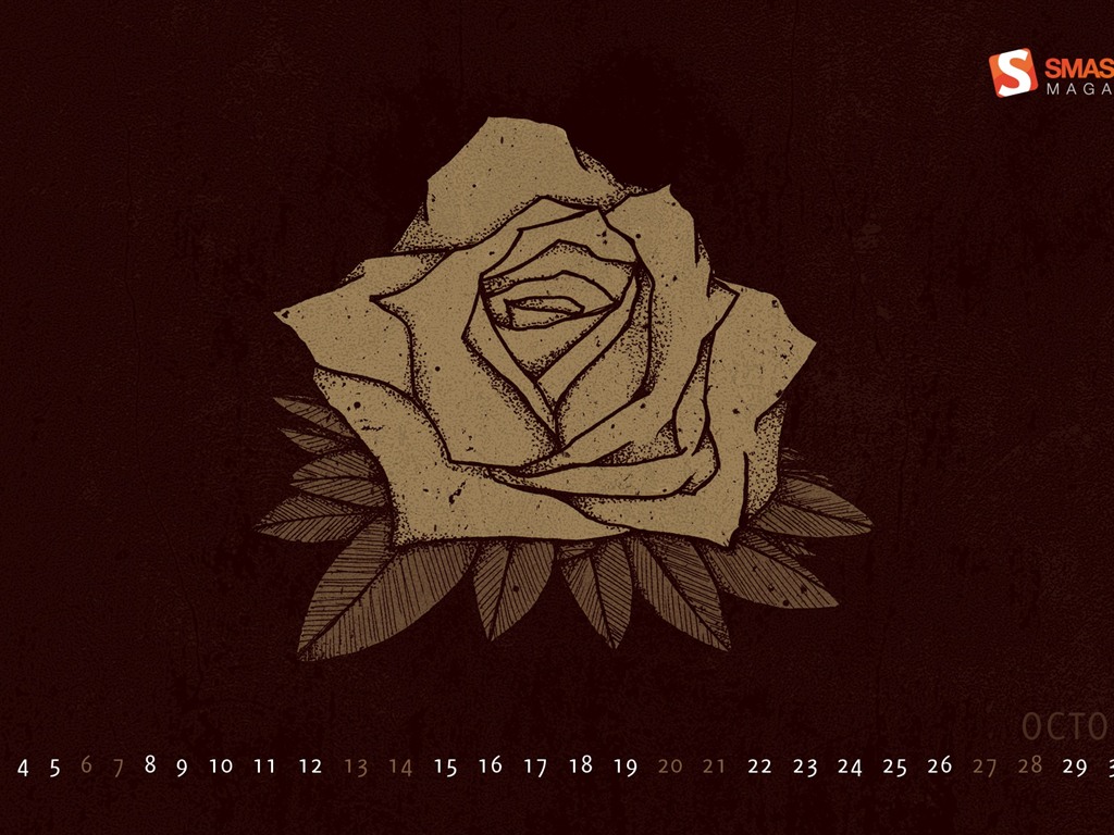 2012年10月 月历壁纸(二)5 - 1024x768