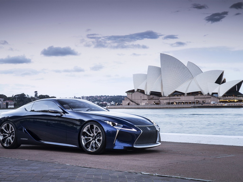 2012 Lexus LF-LC Blue concept 雷克薩斯 藍色概念車 高清壁紙 #2 - 1024x768