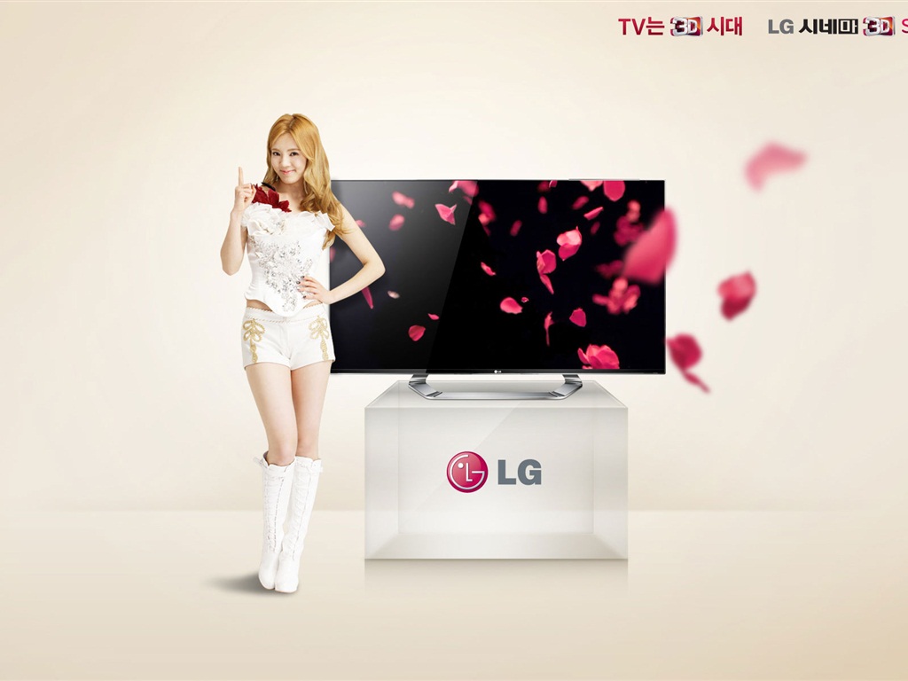 소녀 시대 ACE와 LG의 보증 광고의 HD 배경 화면 #13 - 1024x768