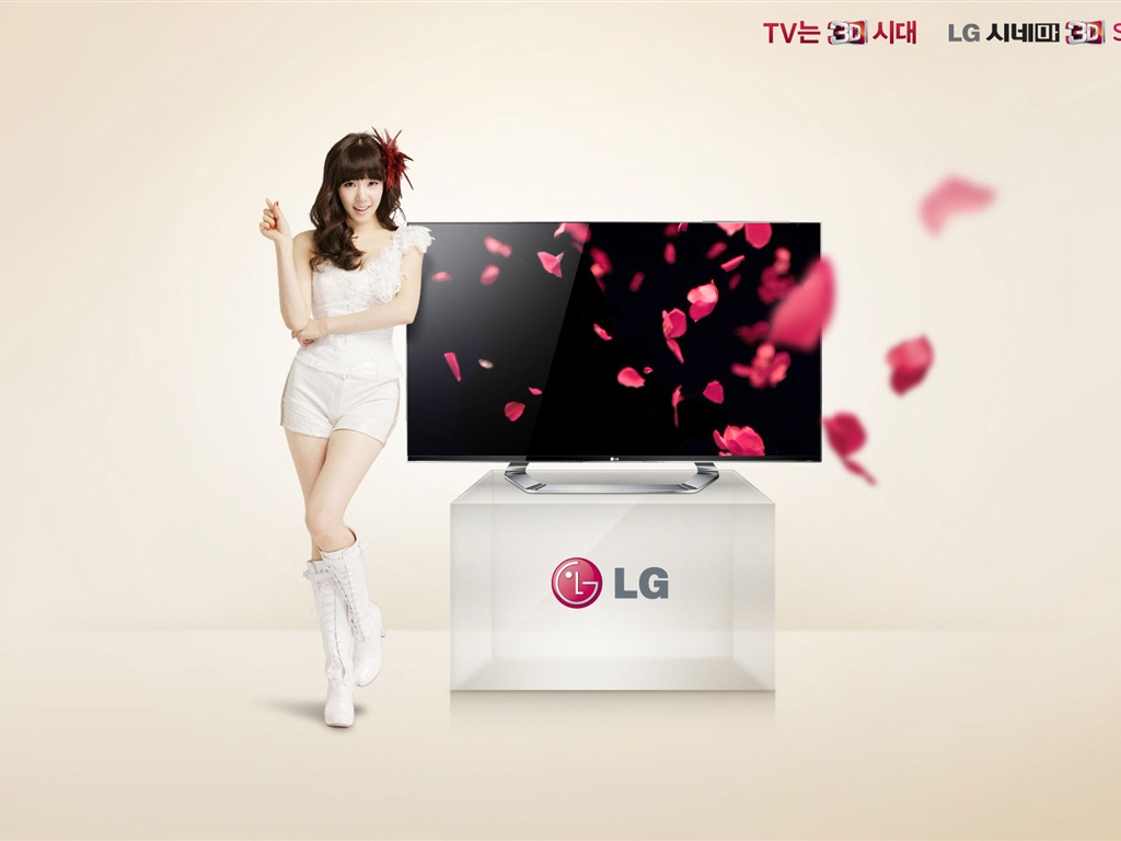 소녀 시대 ACE와 LG의 보증 광고의 HD 배경 화면 #15 - 1024x768