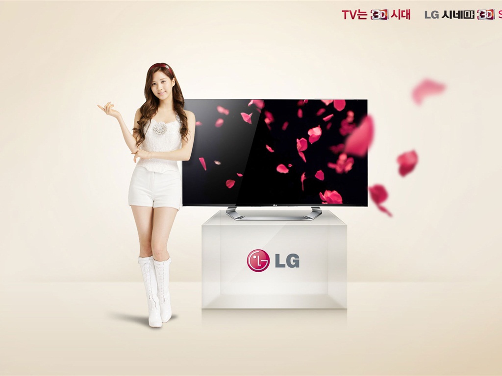 소녀 시대 ACE와 LG의 보증 광고의 HD 배경 화면 #16 - 1024x768