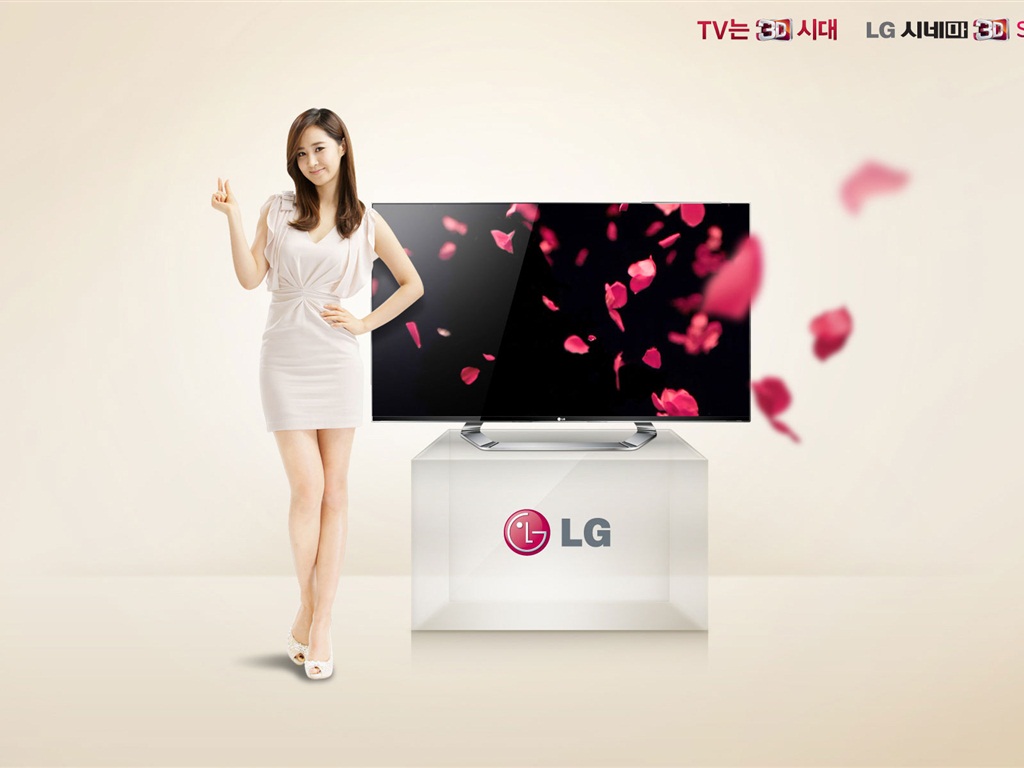 소녀 시대 ACE와 LG의 보증 광고의 HD 배경 화면 #17 - 1024x768