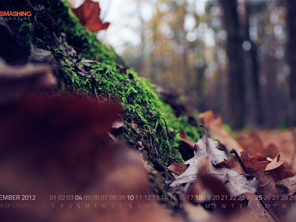 November 2012 Calendar wallpaper (1) #7 - 1024x768