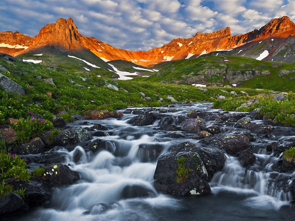 湖泊，大海，树木，森林，高山，精美风景壁纸3 - 1024x768