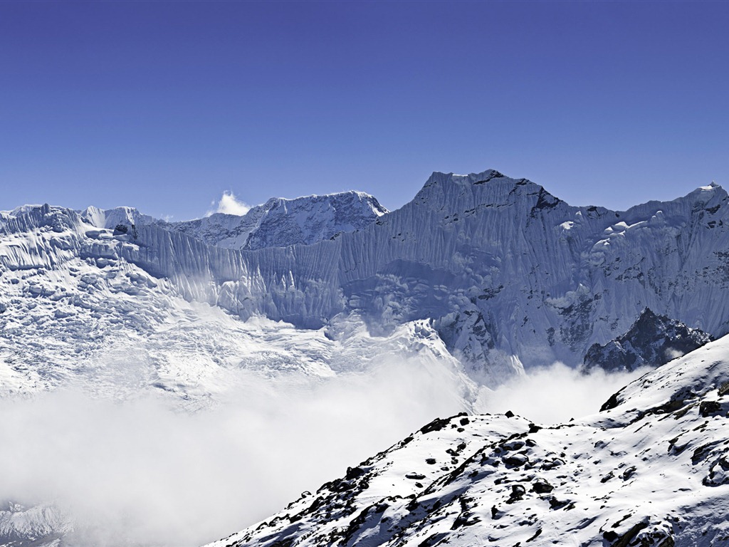 Windows 8 Fond d'écran officiel panoramique, les vagues, les forêts, les montagnes majestueuses #14 - 1024x768