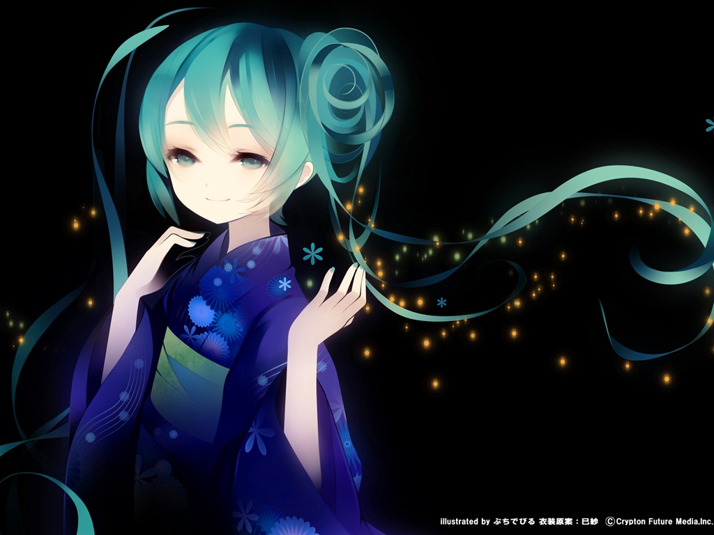 Hatsune Miku series wallpaper (5) #6 - 1024x768