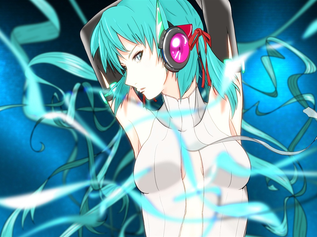 Hatsune Miku řady tapety (5) #11 - 1024x768