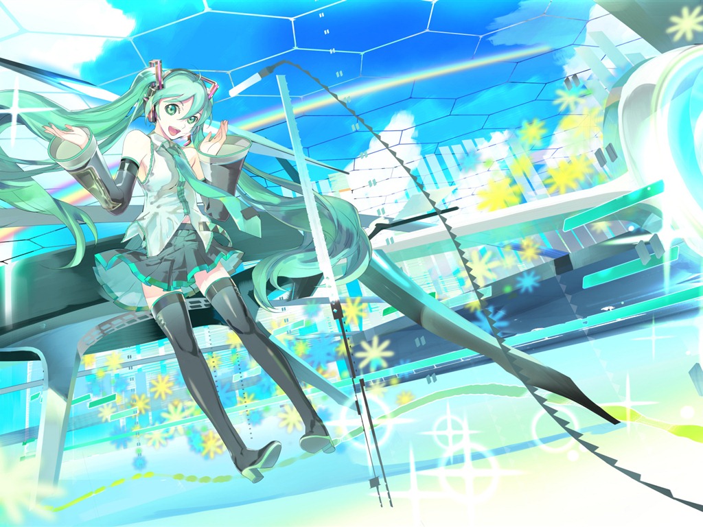 Hatsune Miku řady tapety (5) #12 - 1024x768