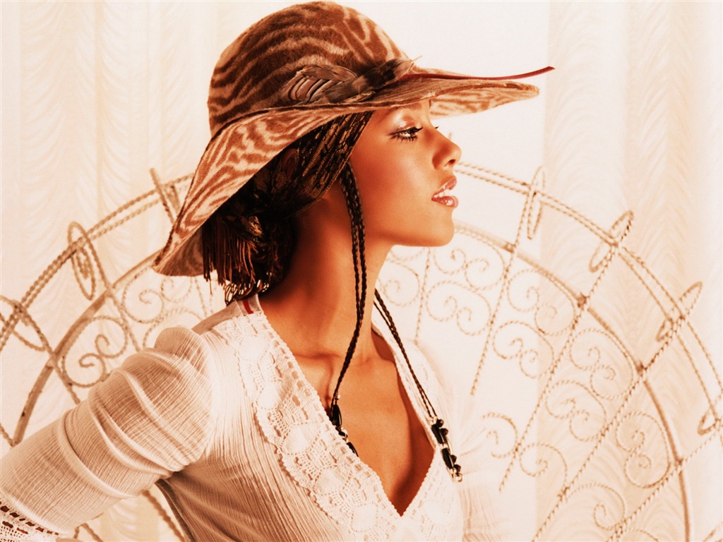 Alicia Keys superbes fonds d'écran #8 - 1024x768