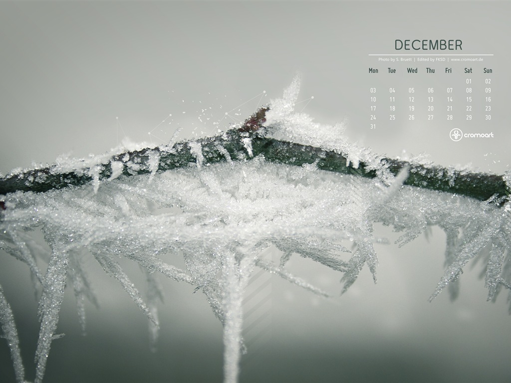 Dezember 2012 Kalender Wallpaper (2) #20 - 1024x768