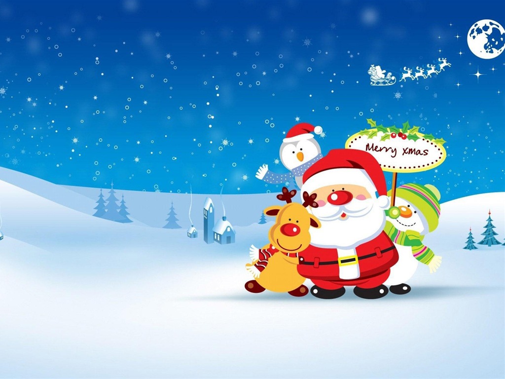 Merry Christmas HD Wallpaper Featured #17 - 1024x768