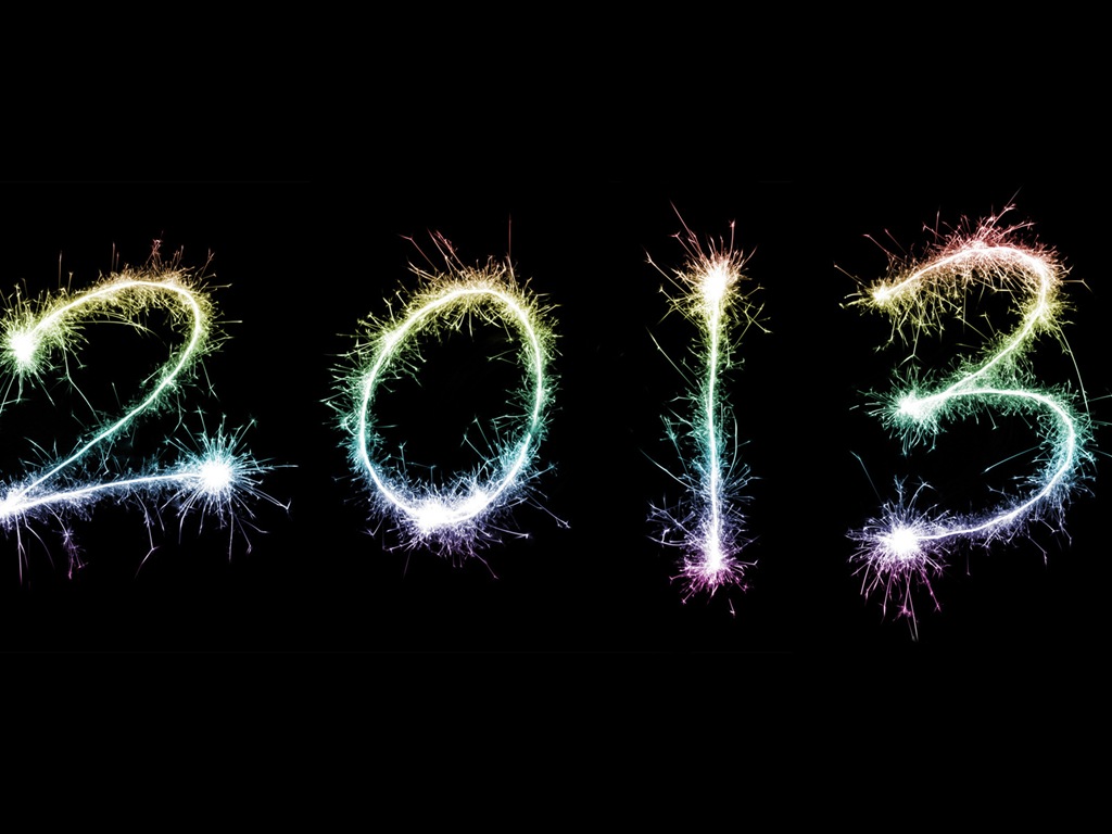 2013 Šťastný Nový Rok HD Tapety na plochu #1 - 1024x768
