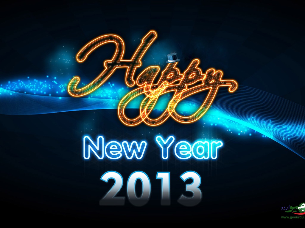 2013 Šťastný Nový Rok HD Tapety na plochu #17 - 1024x768