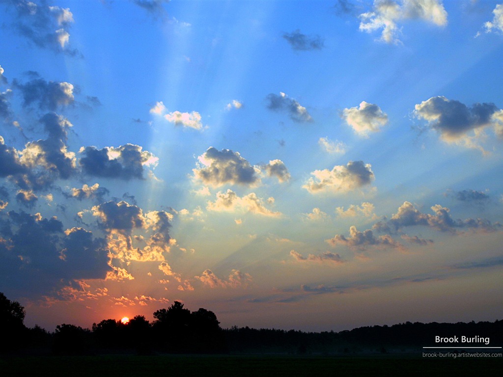 Windows 8 Fondos de pantalla: Painted Skies #3 - 1024x768