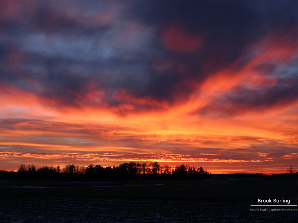 Windows 8 Fondos de pantalla: Painted Skies #4 - 1024x768