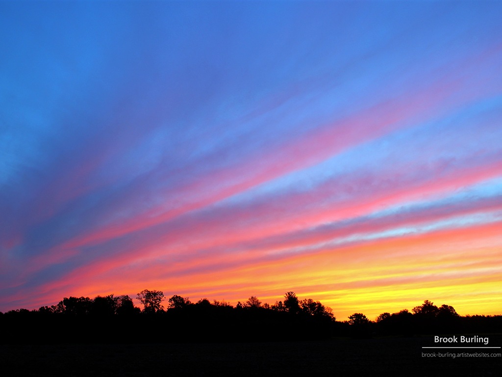 Windows 8 Fondos de pantalla: Painted Skies #5 - 1024x768