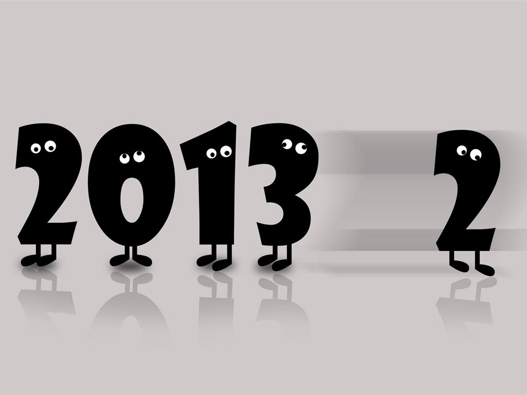 2013 새해 테마 창작 배경 화면 (1) #2 - 1024x768