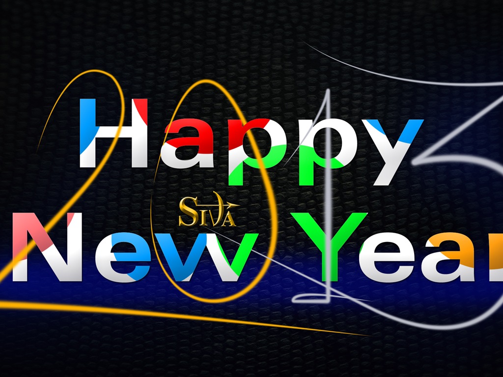 2013 New Year theme creative wallpaper(1) #4 - 1024x768