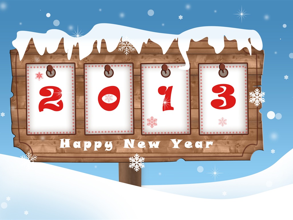 2013 New Year theme creative wallpaper(1) #6 - 1024x768