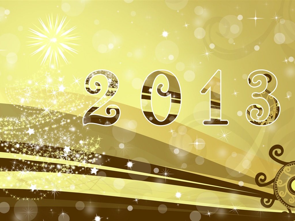 2013 New Year theme creative wallpaper(1) #7 - 1024x768