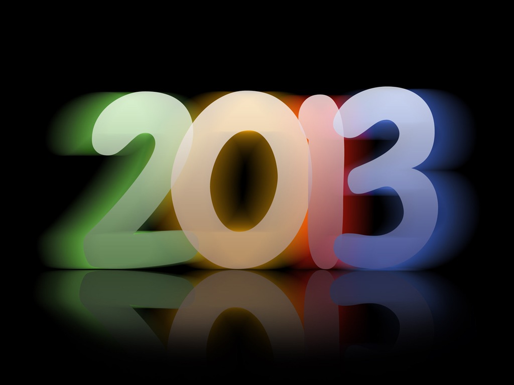 2013 New Year theme creative wallpaper(1) #8 - 1024x768