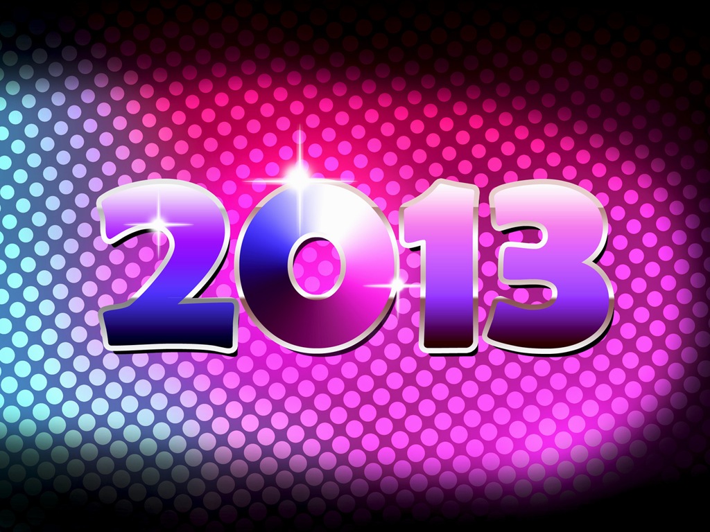 2013 New Year theme creative wallpaper(1) #9 - 1024x768